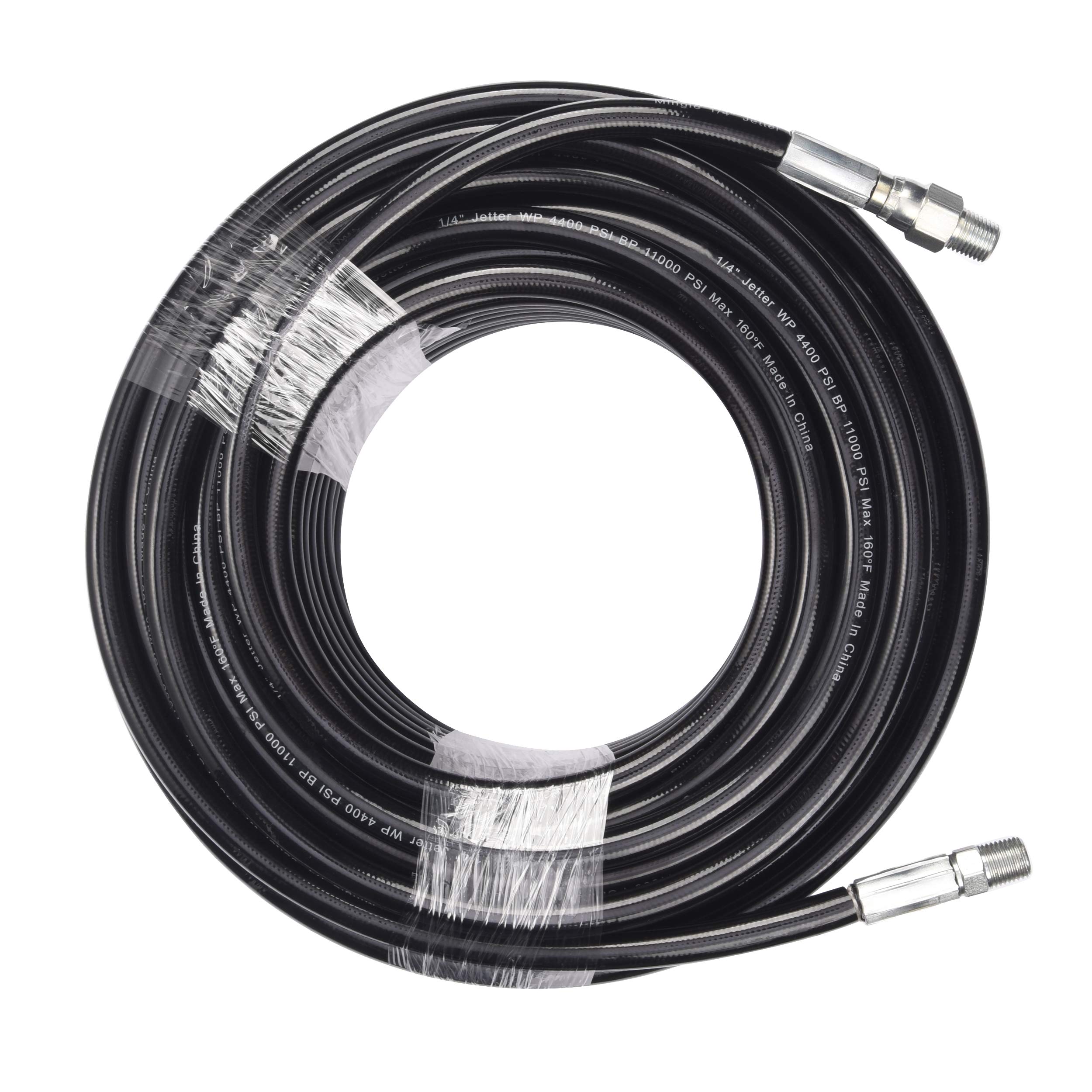 RIDGE WASHER Sewer Jetter Kit for Pressure Washer, 50 Feet Hose, 1/4