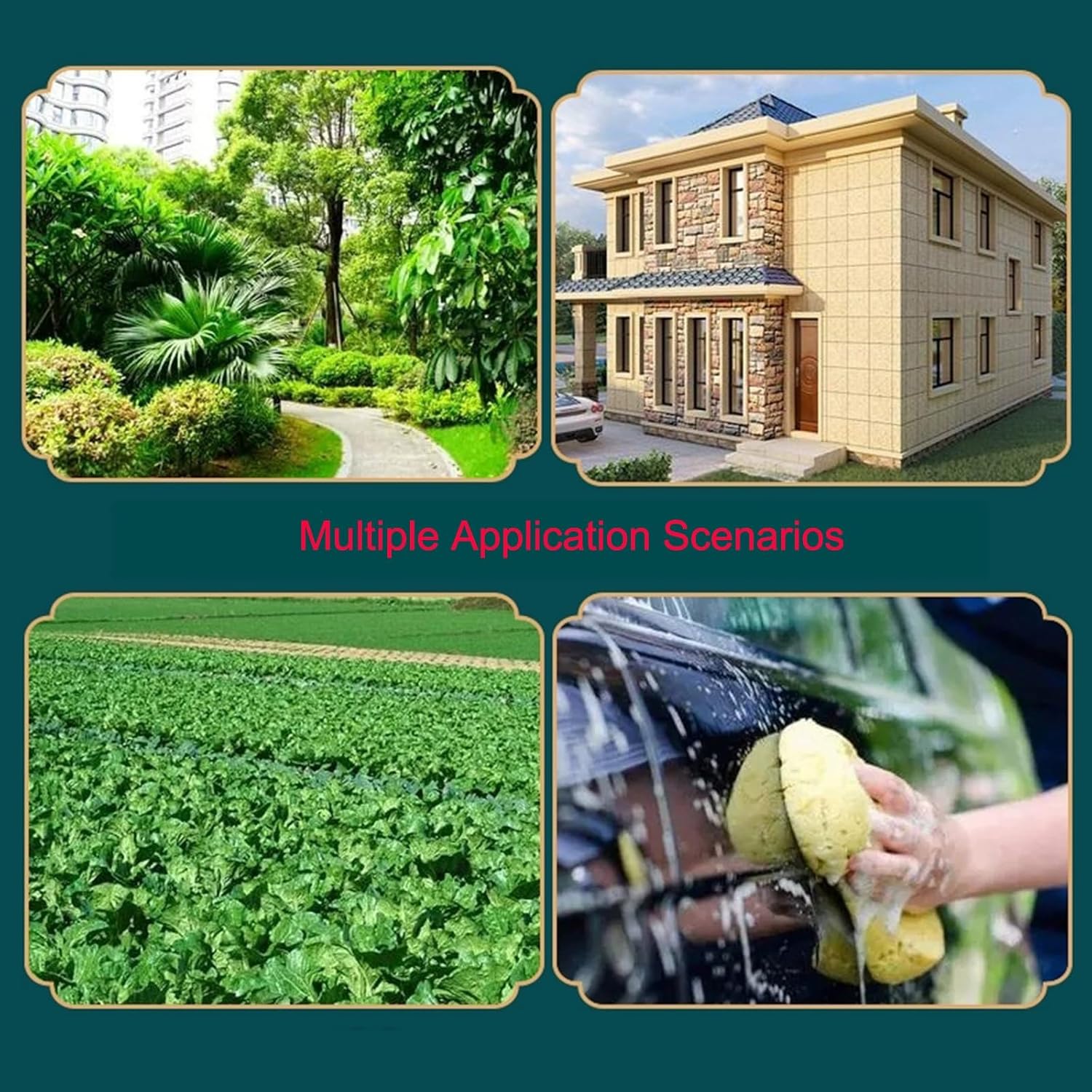 Outdoor Water Column with Faucet, Freestanding Water Feature, Durable Thickened Material, Single Outlet with Lock, Easy Install, Round Base Design for Garden & Patio (Small)