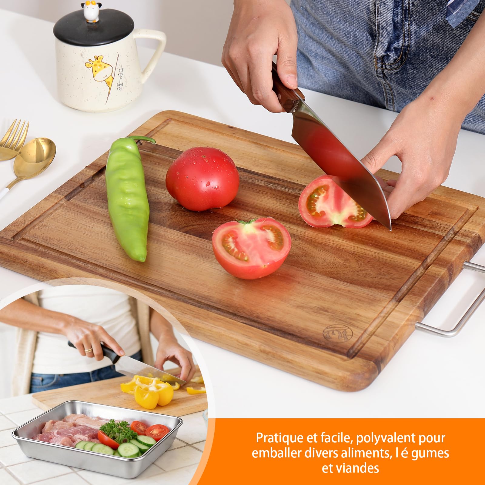 3 Plateaux à Panure en Inox, 25 x 19 x 5 cm, Plateaux Rectangulaires pour Schnitzels, Poisson, Viande et Légumes, Empilables, Inox anti-rouille, Idéal pour la Panure en Cuisine