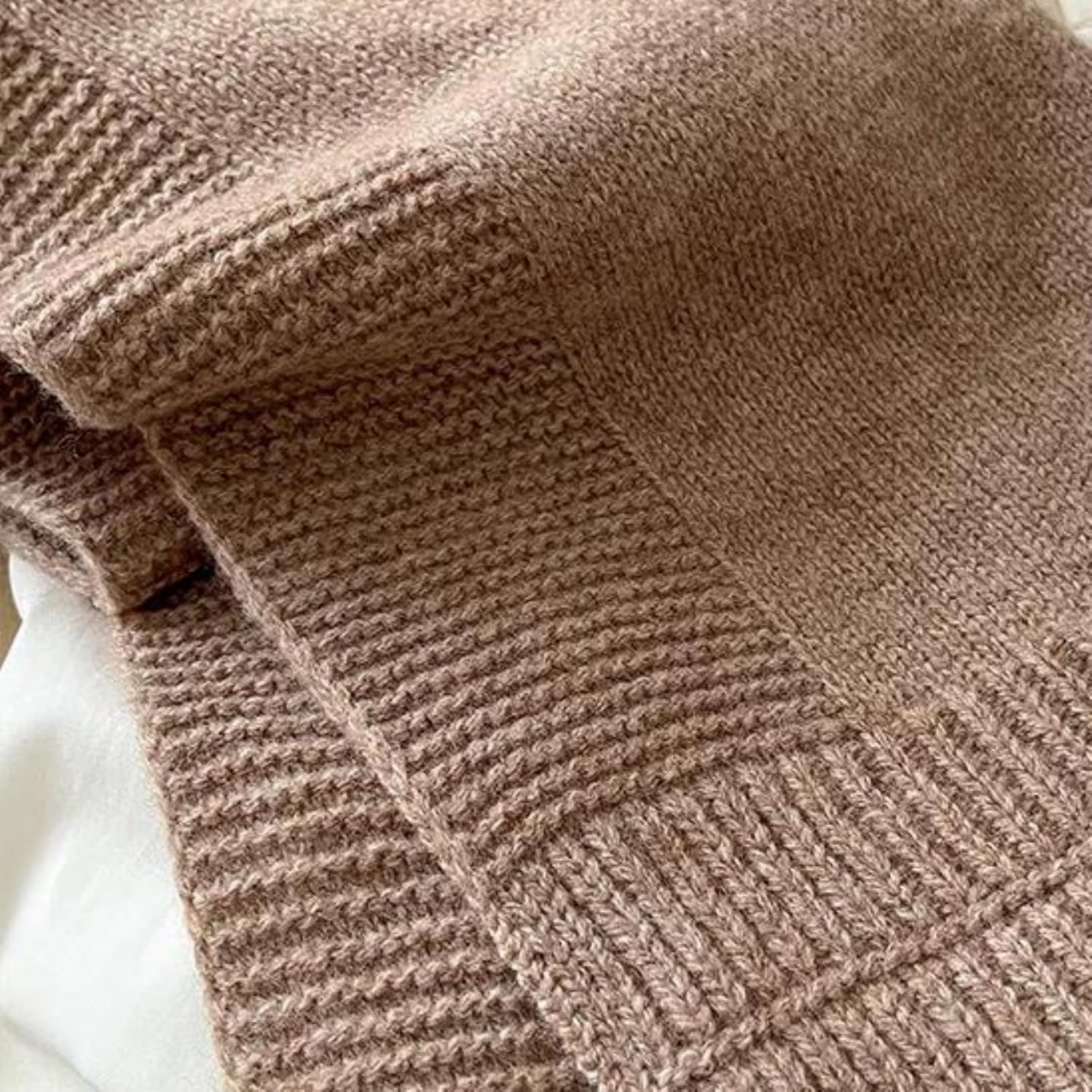 Women's Knitted Wool Scarf – Solid Color Warm Winter Shawl Wrap With Tassels Outdoor Neck Scarf