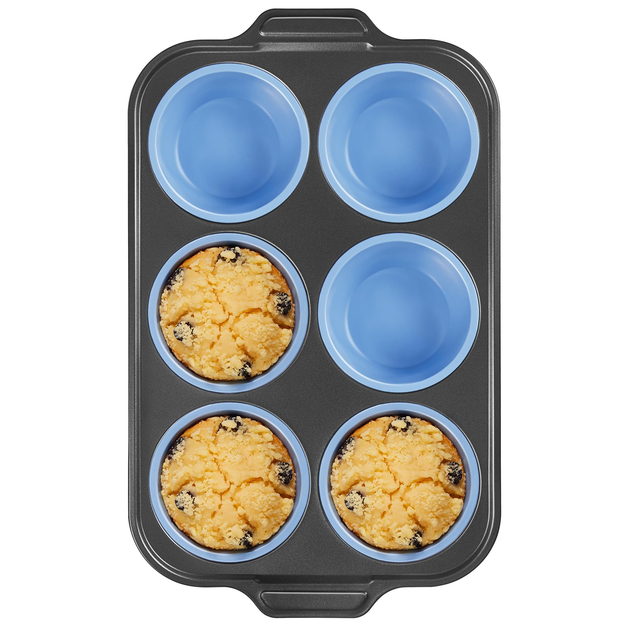 BRONYPRO Jumbo Silicone Muffin Pan
