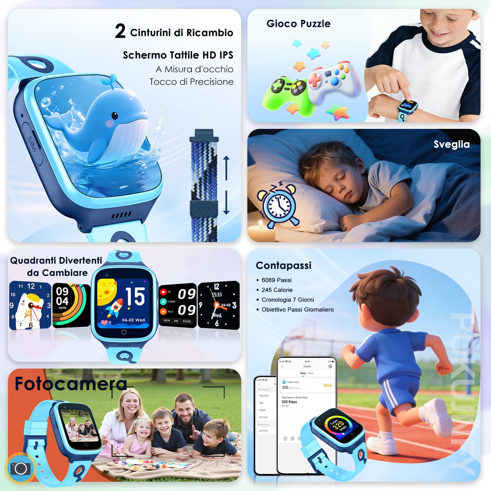 4G Smartwatch Bambini per Bambino Bambina - GPS Localizzatore