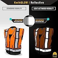 Vista 24 de KwikSafety - Charlotte, NC - GODFATHER Safety Vest [CUSHIONED COLLAR + TABLET POCKET] ANSI OSHA