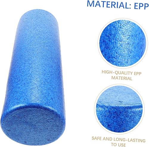 Miniatura 7 de Healifty Rodillo masajeador muscular, columna de yoga, espuma de alta densidad, rodillo de relajación para alivio muscular, masajeador corporal azul