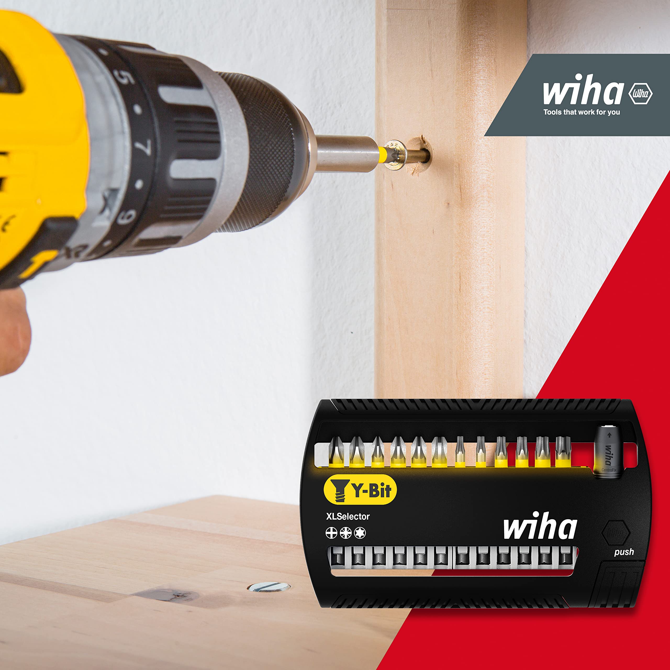 Wiha bits, FlipSelector Y bit, for screwing in Y shape, SB7948Y950 0W, 0V