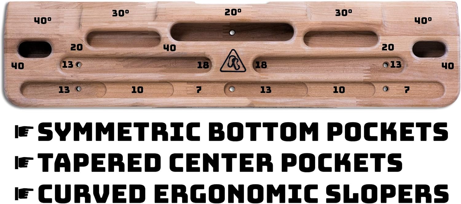 Danger Buddies USA-Made Wood Hangboards - The Ultimate Wooden Rock Climbing Hangboards/Fingerboards