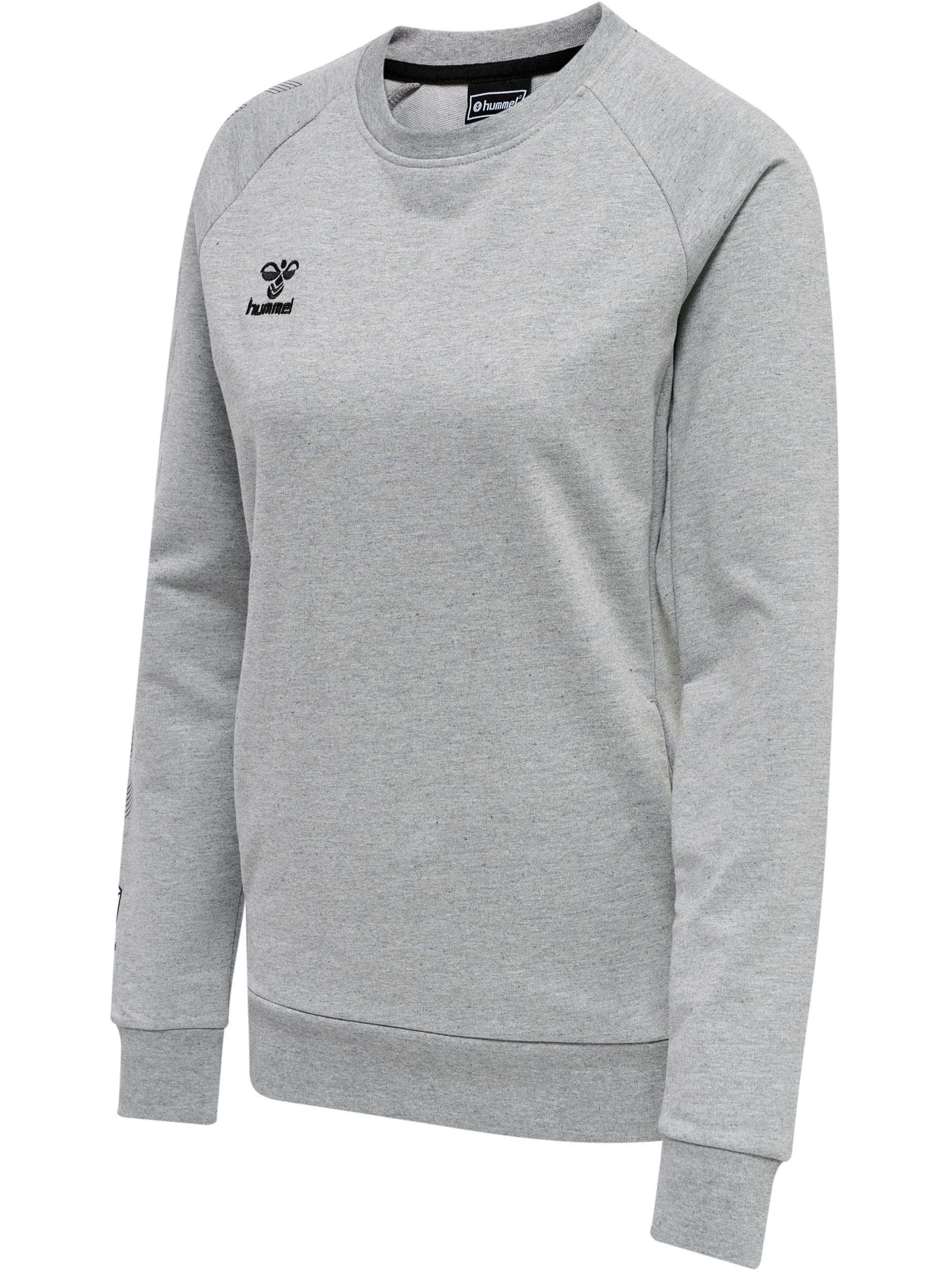 hummel Women's Hmlmove Grid Cot. Sweatshirt Woman Sweatshirt Grey Melange