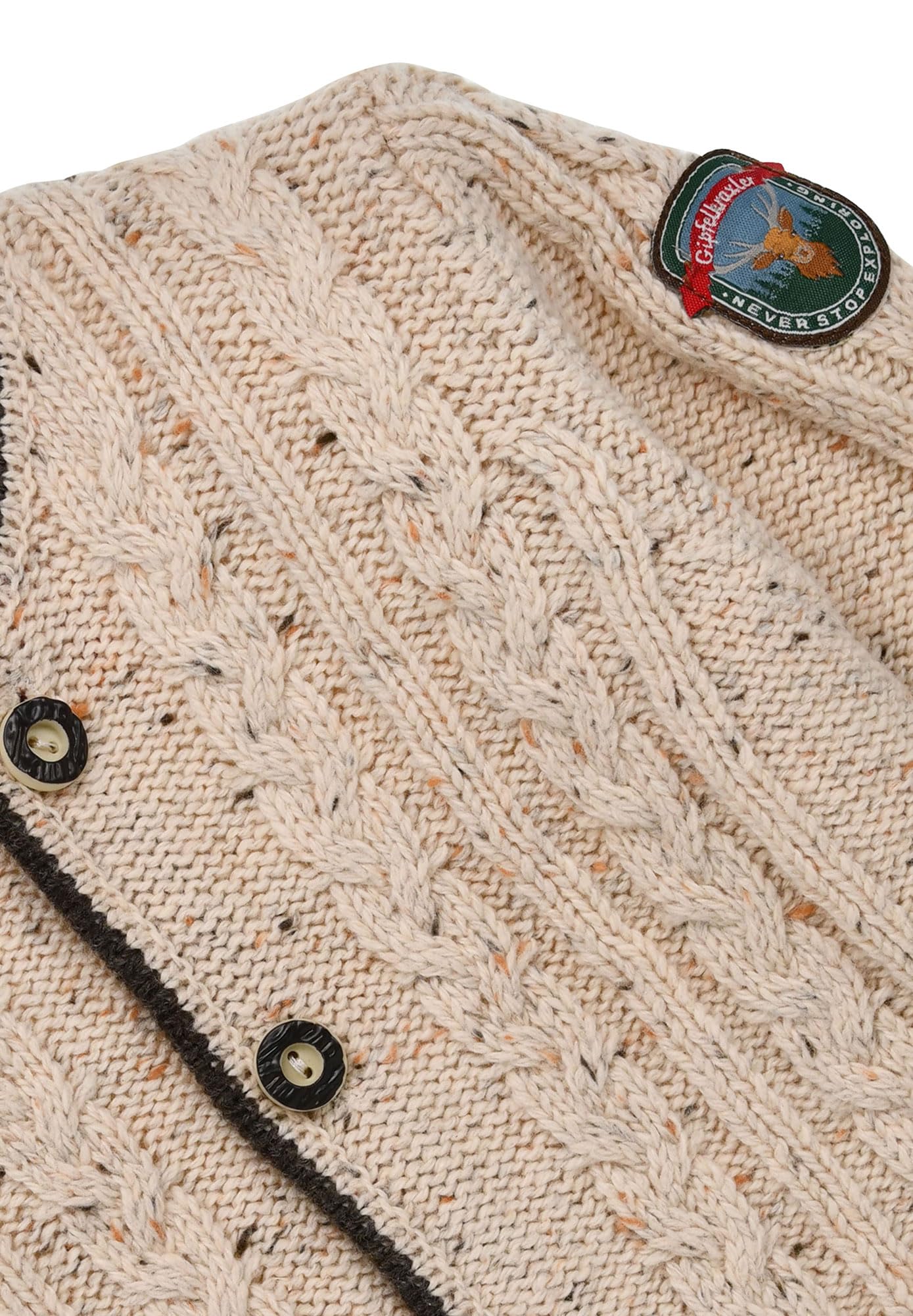 Bondi Trachten Strickjacke, beige-Melange 62 Tracht Baby Jungs Artikel-Nr.91840