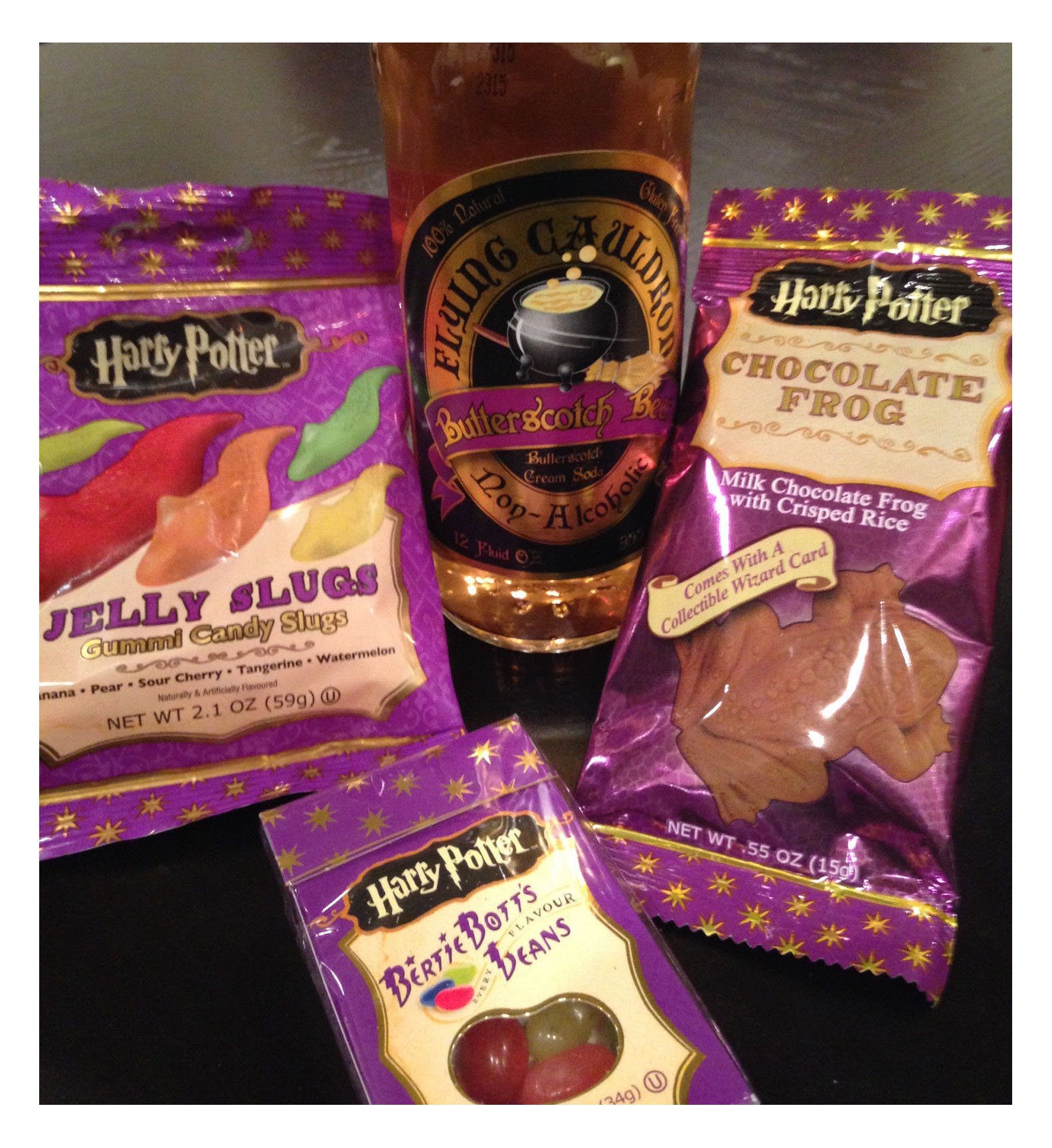 UnbrandedHarry Potter Candy 4pc Gift Set Butterbeer Bertie Botts Jelly Slugs Choc Frog ♥ Buyer's Choice