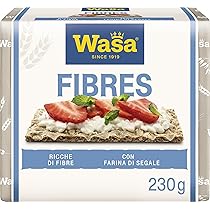 Wasa Fibres, Cracker con 100% Segale Integrale, 230 g, Ricchi di Fibre