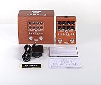 Vista 8 de FLAMMA FS22 - Pedal de efectos combo de delay y reverberación estéreo para guitarra ambiental con 3 pares de efectos combo, delay inverso
