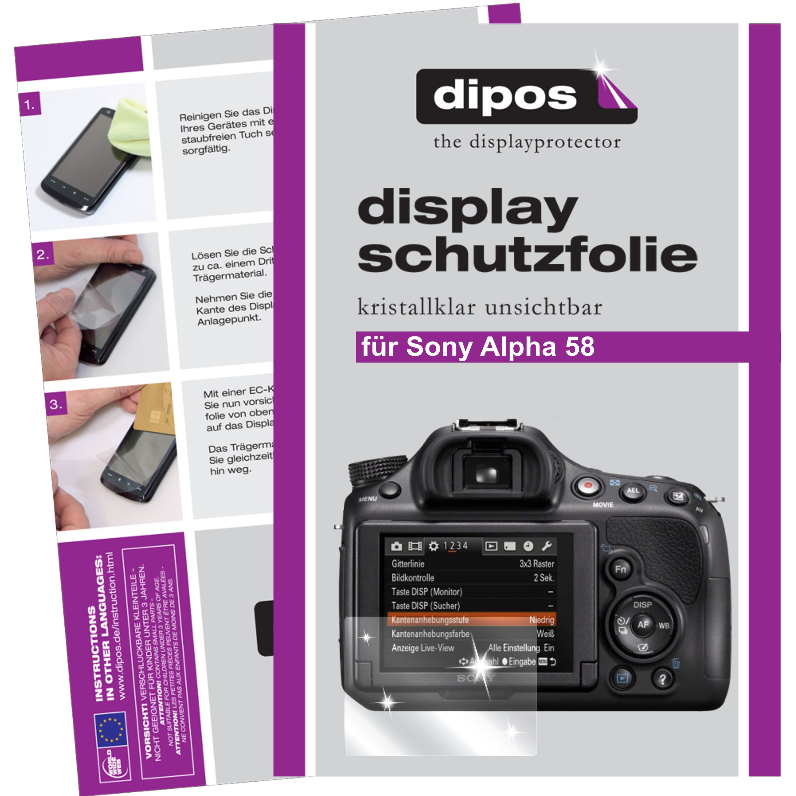Dipos Schutzfolie Für Sony Alpha 6500 – 6 Stück, Kristallklar, Kratzfest, Made In Germany