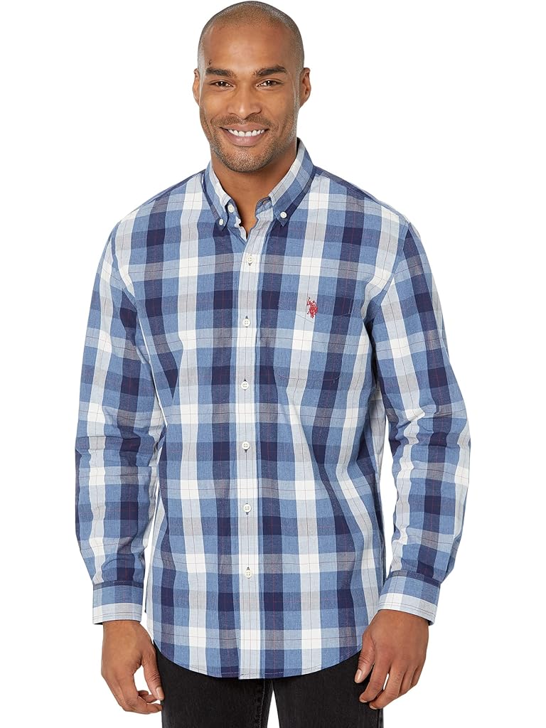 U.S. POLO ASSN. Long Sleeve Classic Fit Plaid Woven Shirt