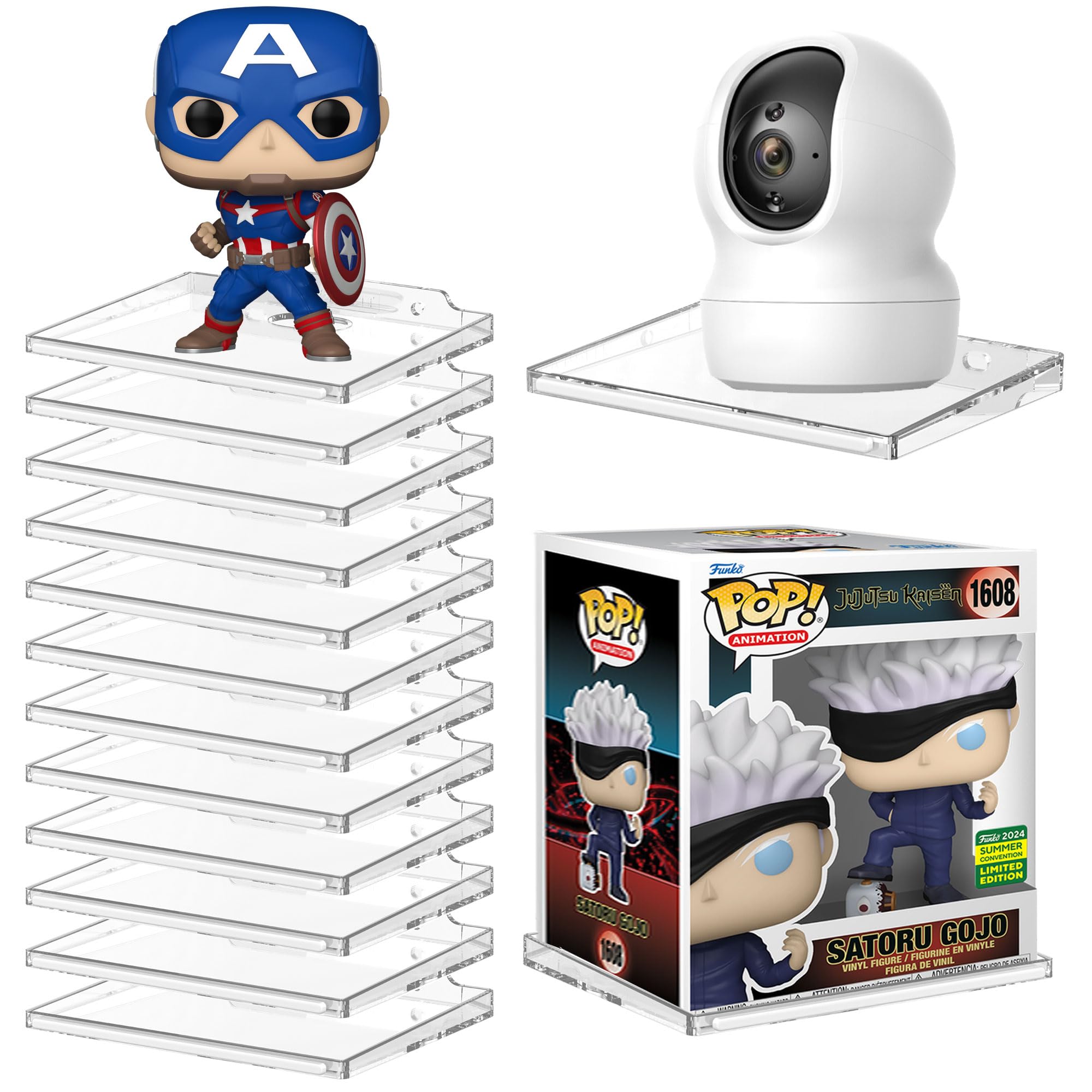 Amazon.com: (12 Pack) Clear Floating Wall Shelf, Wall Floating