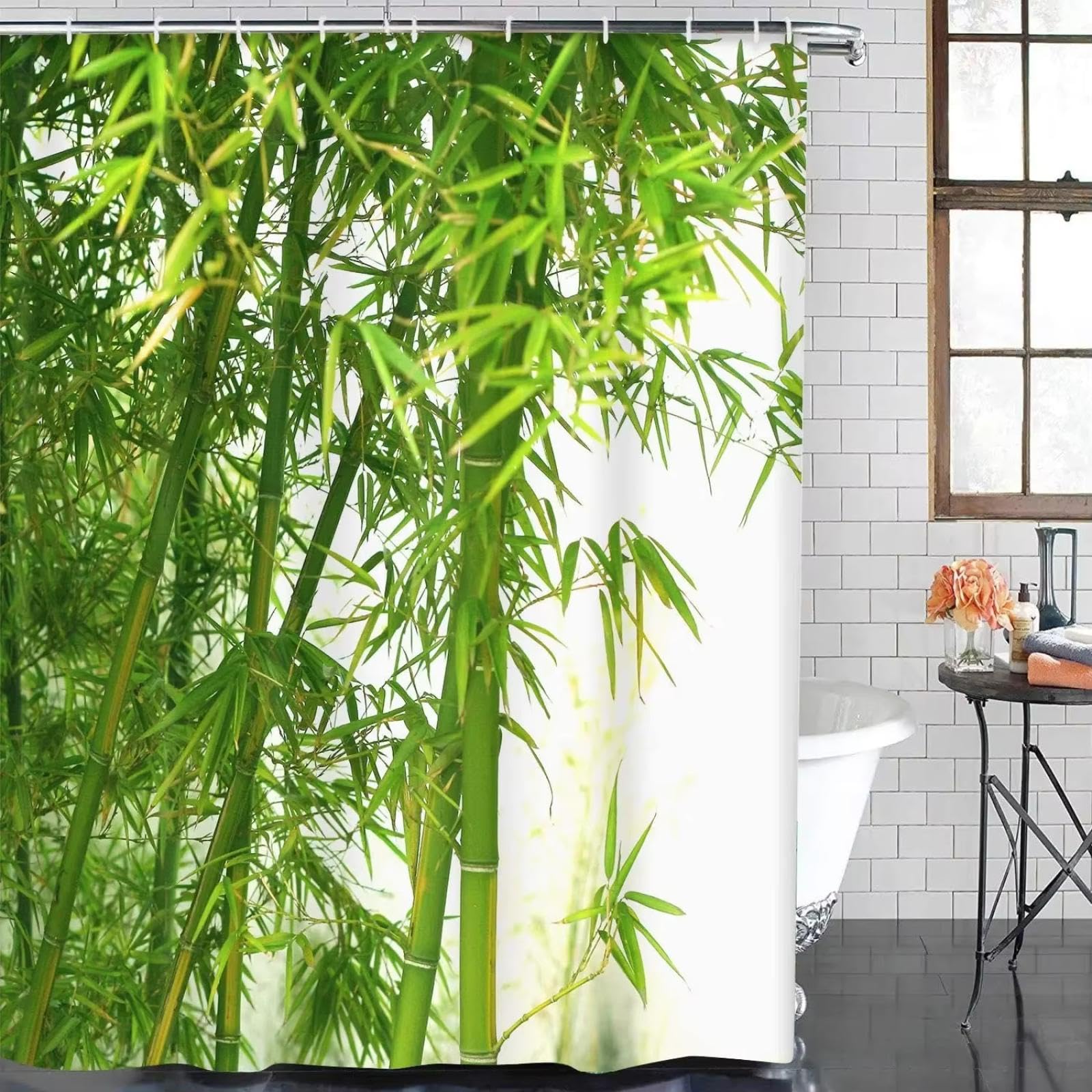 Rideau de douche bambou pour une ambiance spa et nature au quotidien