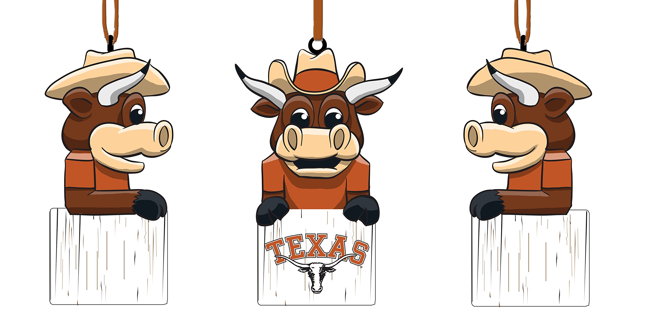 Team Sports America University of Texas Team Tiki Totem Mascot Ornament