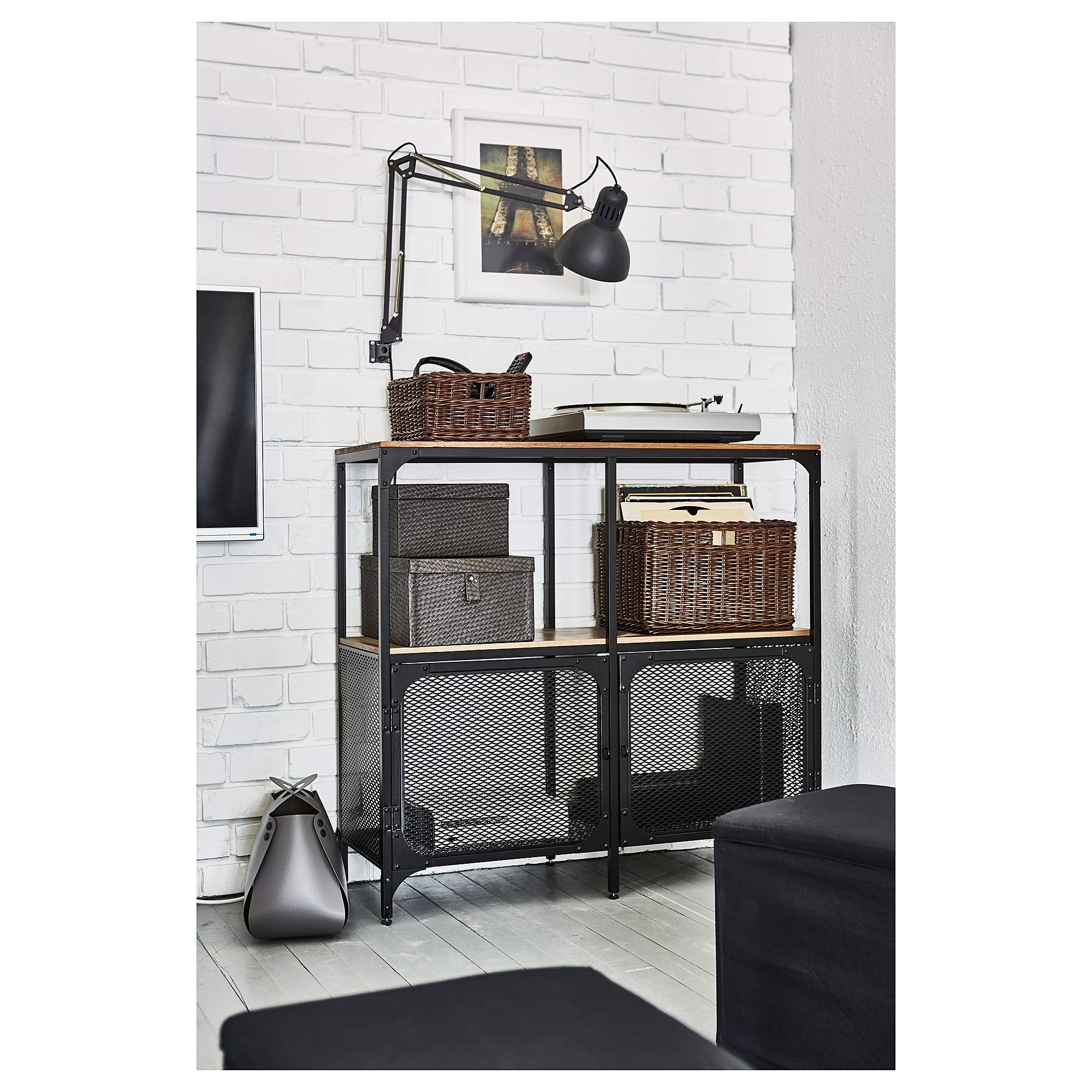 Ikea FJÄLLBO Shelf 100 x 95 cm Black : Amazon.com.be: Home & Kitchen