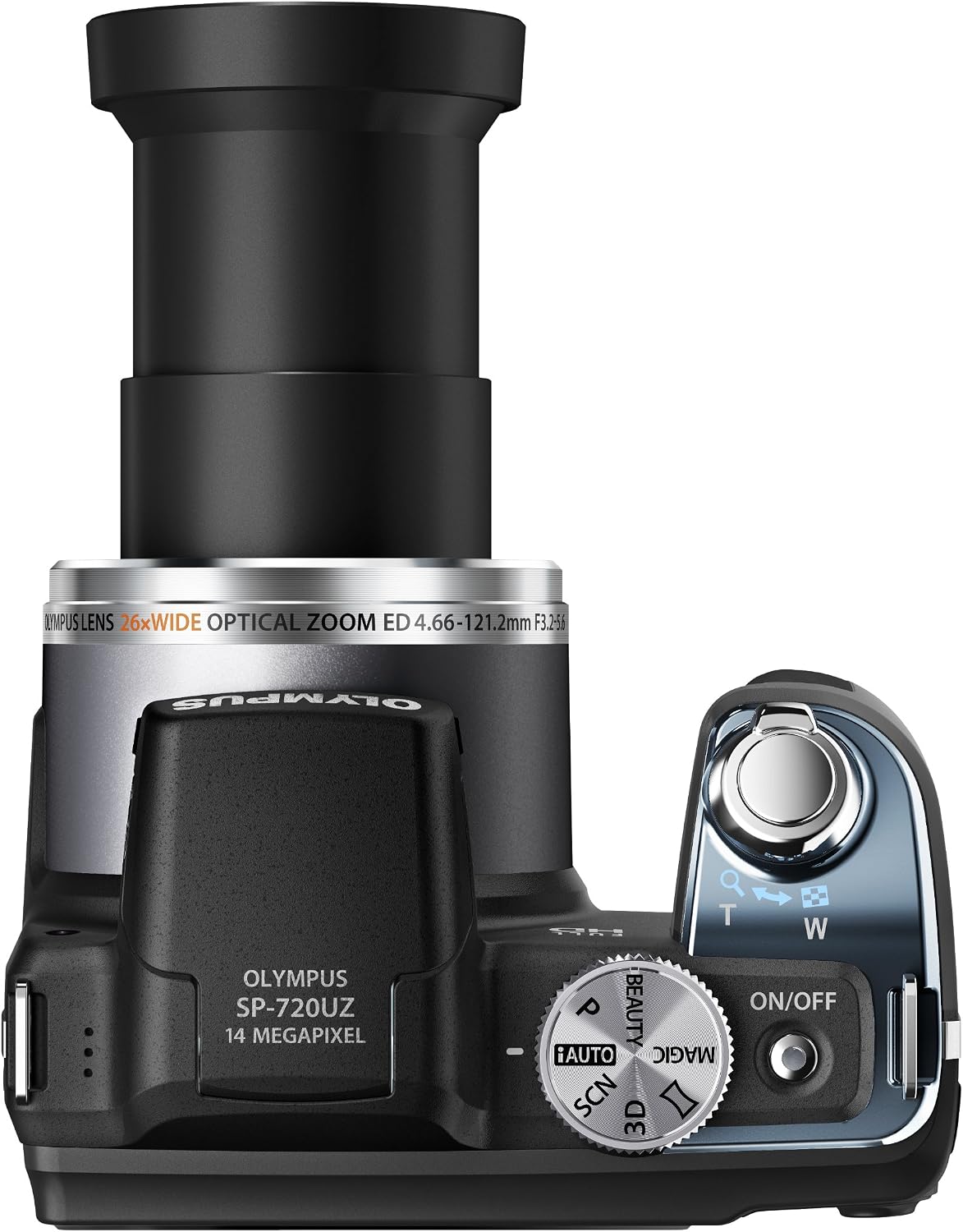 olympus sp 720uz 14mp 26x opt zoom 3 inch lcd digital camera black