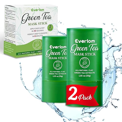 Barra de máscara de té verde arcilla limpiadora máscara de barra de arcilla purificadora hidratante facial control de aceite poros de limpieza