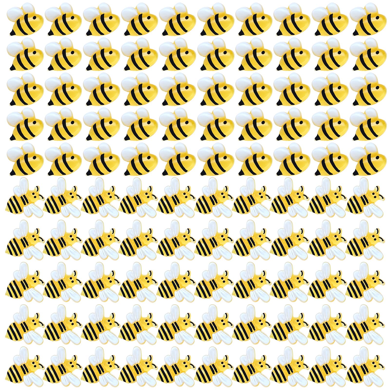 OQXEJPHFN 200 Pcs Resin Bees For Crafts Decoracion, Bumble Bee Decor Tiny, Bees Charms For DIY Craft