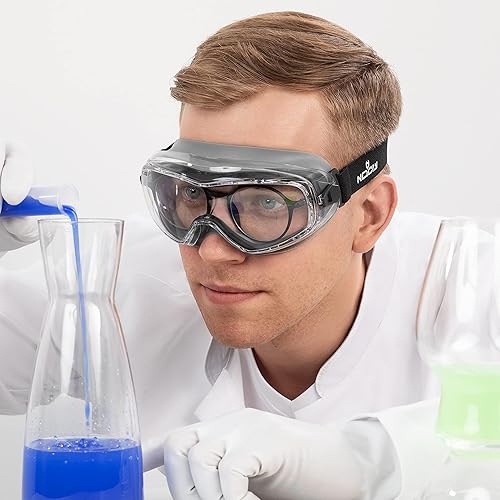 Miniatura 8 de NoCry Gafas de seguridad con antiempañamiento transparente, resistentes a los arañazos, protección UV y gafas de seguridad con revestimiento