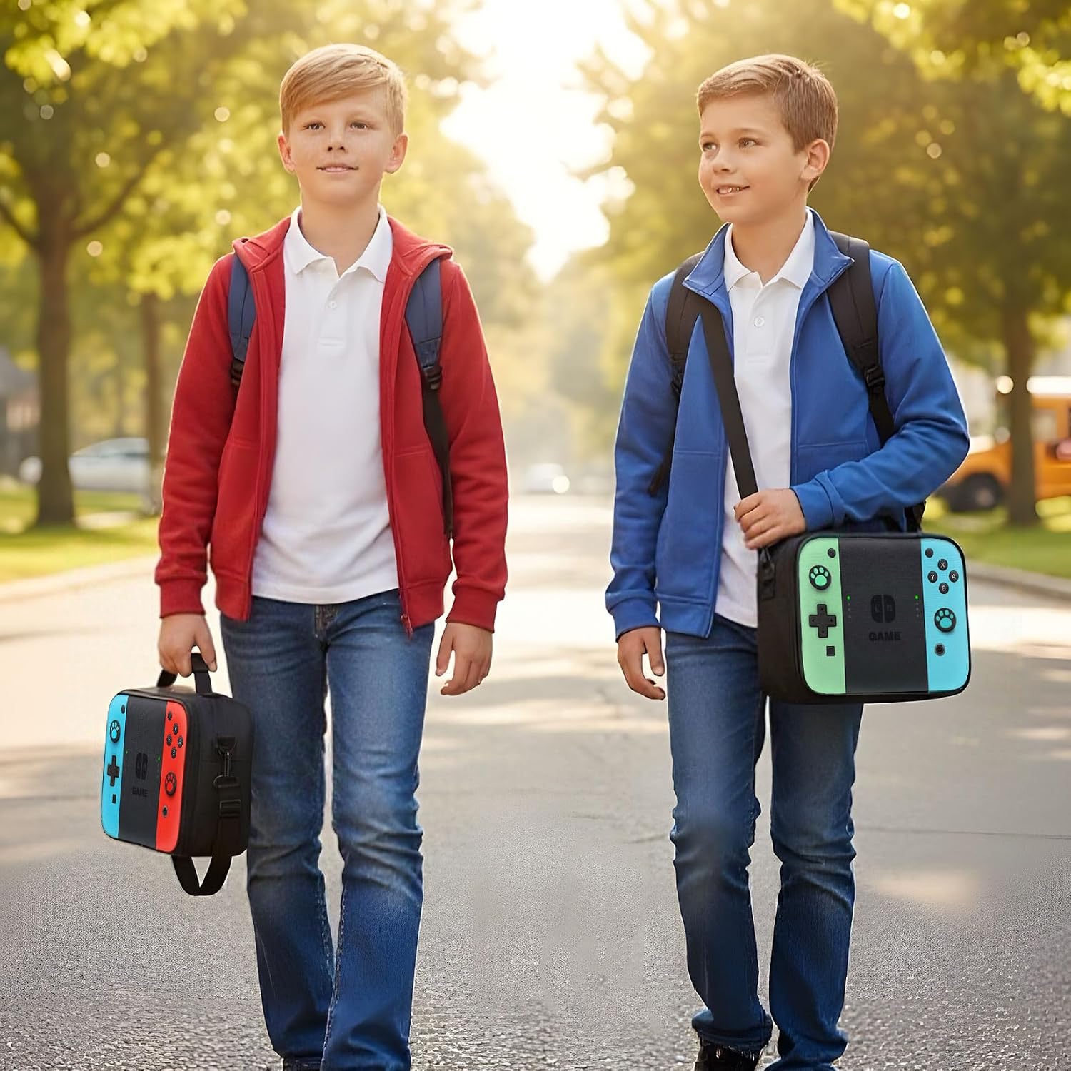 Insulated Lunch Box Boys Girls Game