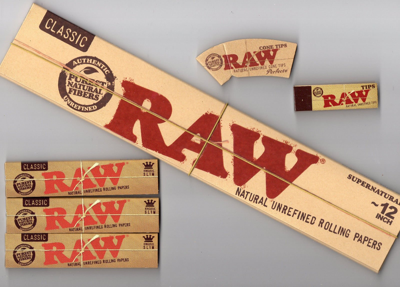 1 Raw Supernatural Booklet + 3 Classic King Size Booklets + 1 Cone Tip + 1 Regular Tip Combo for You or Your Loved Ones - Sold by Trendz