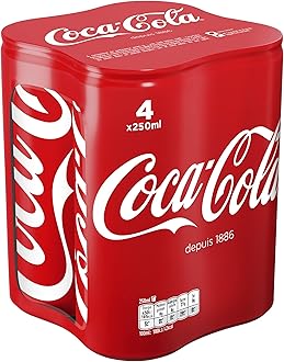 Coca-Cola Original Taste Soft Drink, 4 x 250ml
