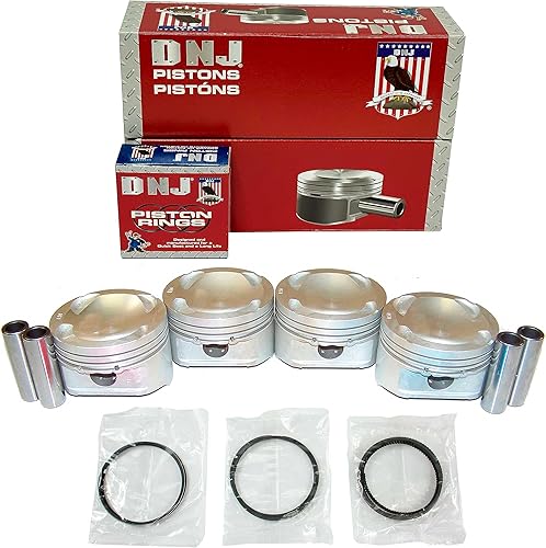 DNJ PRK425 - Kit de pistón y anillo para Ford Mazda 626 MX-6 1993-2003 1993 MX-6 sonda Protege Protege5 2.0L L4 DOHC 16V Aspirado naturalmente