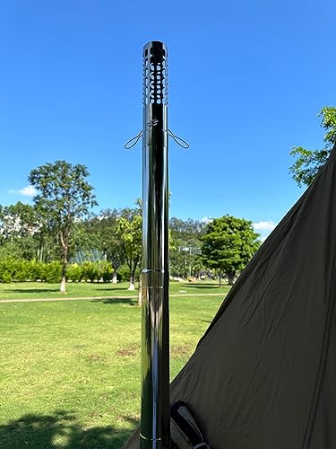 Miniatura 16 de SoloWilder Tubo de estufa Pantalla de pararrayos de chispas Filtro de tubo de chimenea de acero inoxidable Tapa superior de Stovepipe 2,36 pulgadas