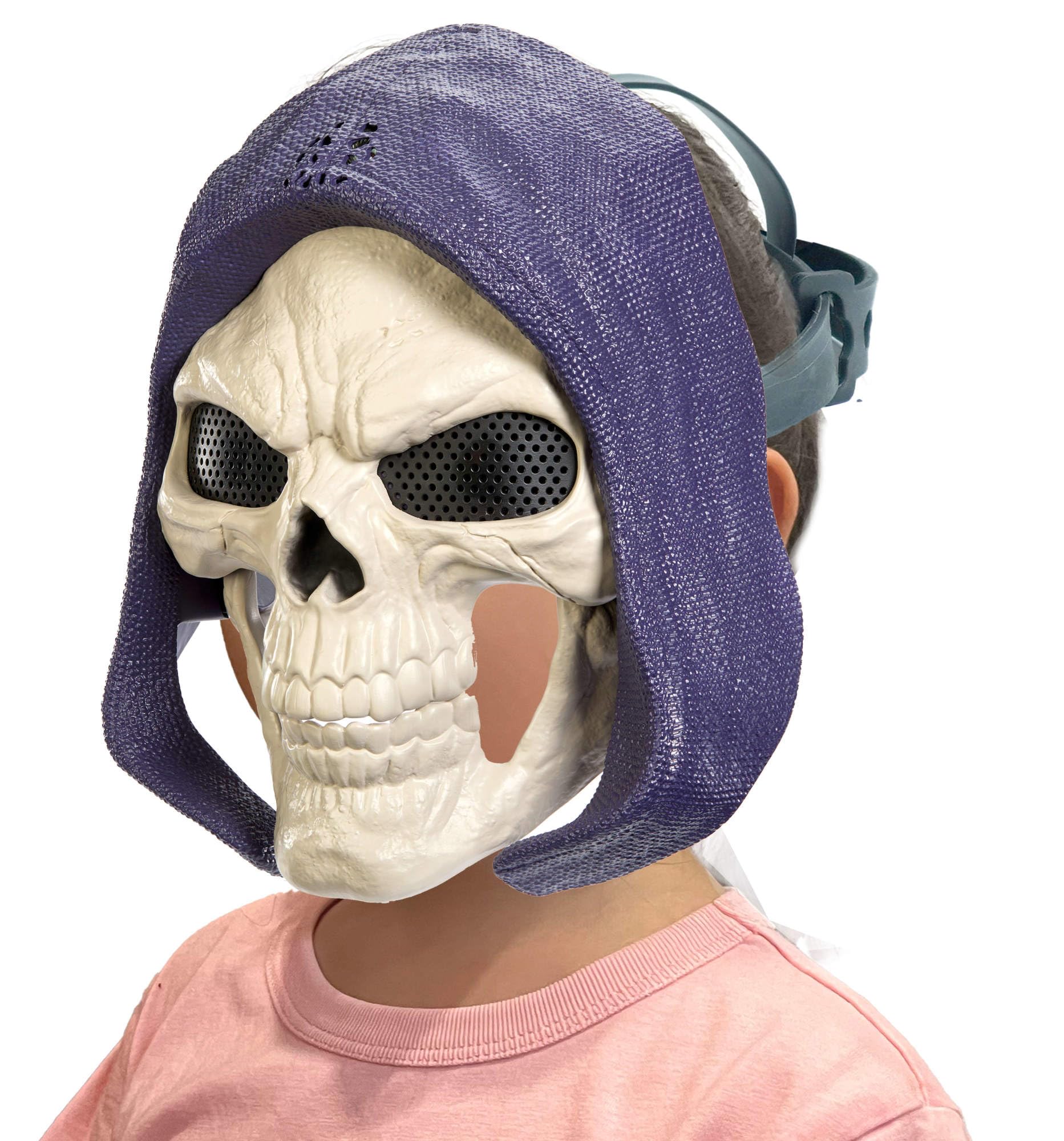 Masters of the Universe Masque de Skeletor, effets sonores et lumineux inspirés du film de 2026, accessoire de déguisement, masque facial à l’effigie d’un méchant, JKJ15