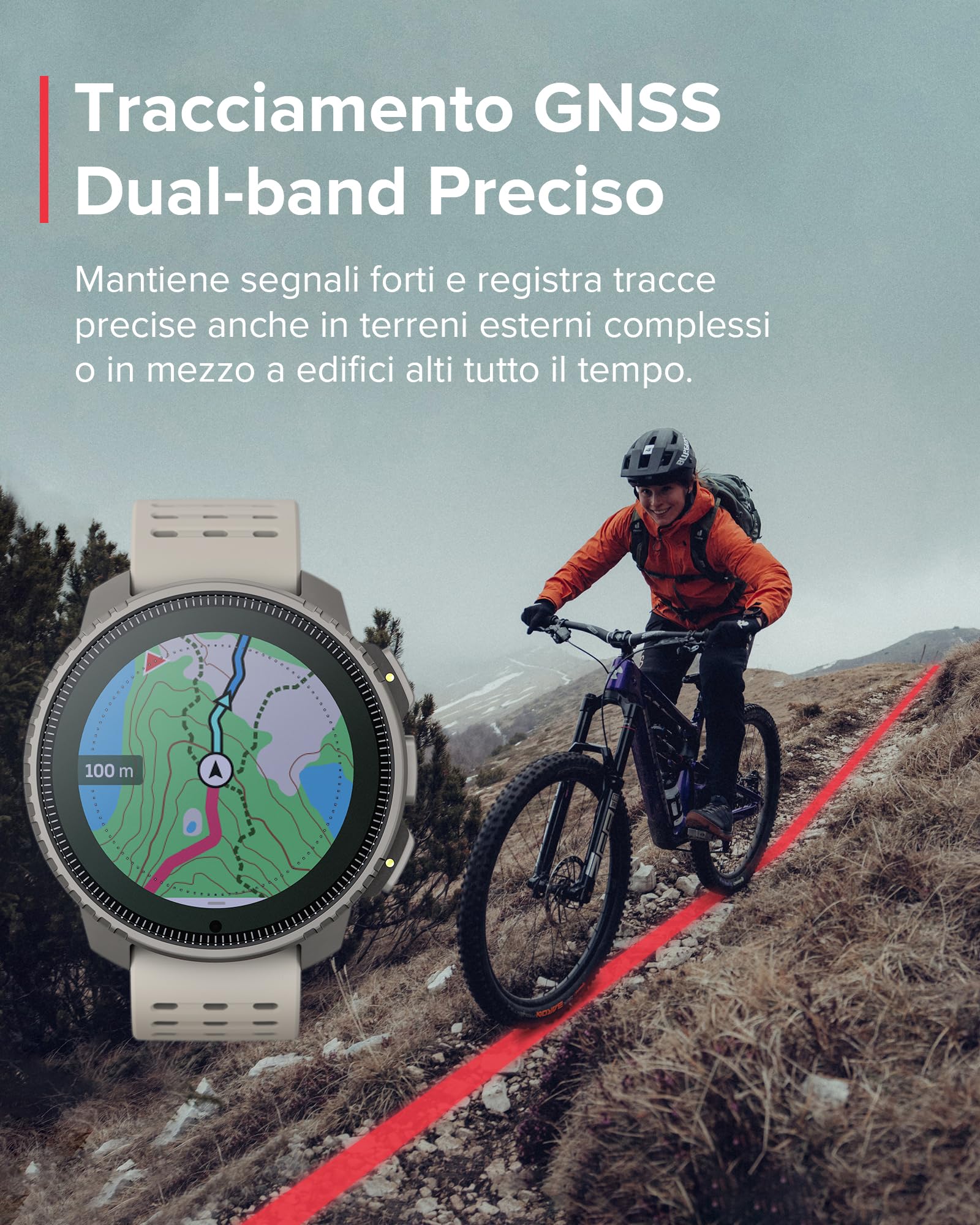 SUUNTO Vertical Orologio Sportivo, Smartwatch Impermeabile GPS Activity Tracker Mappe Offline, Monitoraggio Salute 24/7, 95+Sport, Cardiofrequenzimetro Altimetro Barometro, Ricarica Solare Opzionale