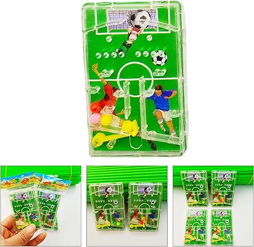 Miniatura 3 de Juguete de mano de mano de laberinto de fútbol eyector rompecabezas de juguete educativo de bolsillo para niños premios de fiesta mini catapulta
