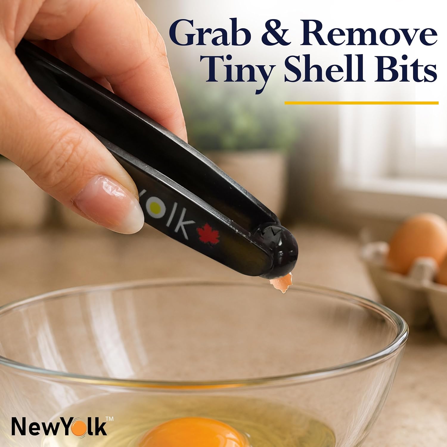 The Original Egg Tool. Engineered to instantly pick up that nasty glob of chalaza membrane off egg yolks. Picks up broken eggshell fragments with ease. Essential Kitchen Tool for food competitions.