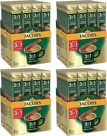 Jacobs 3 1 Arada Gold Kahve Kar m  Yo un Lezzet 160 Adet 40 x 4 Paket