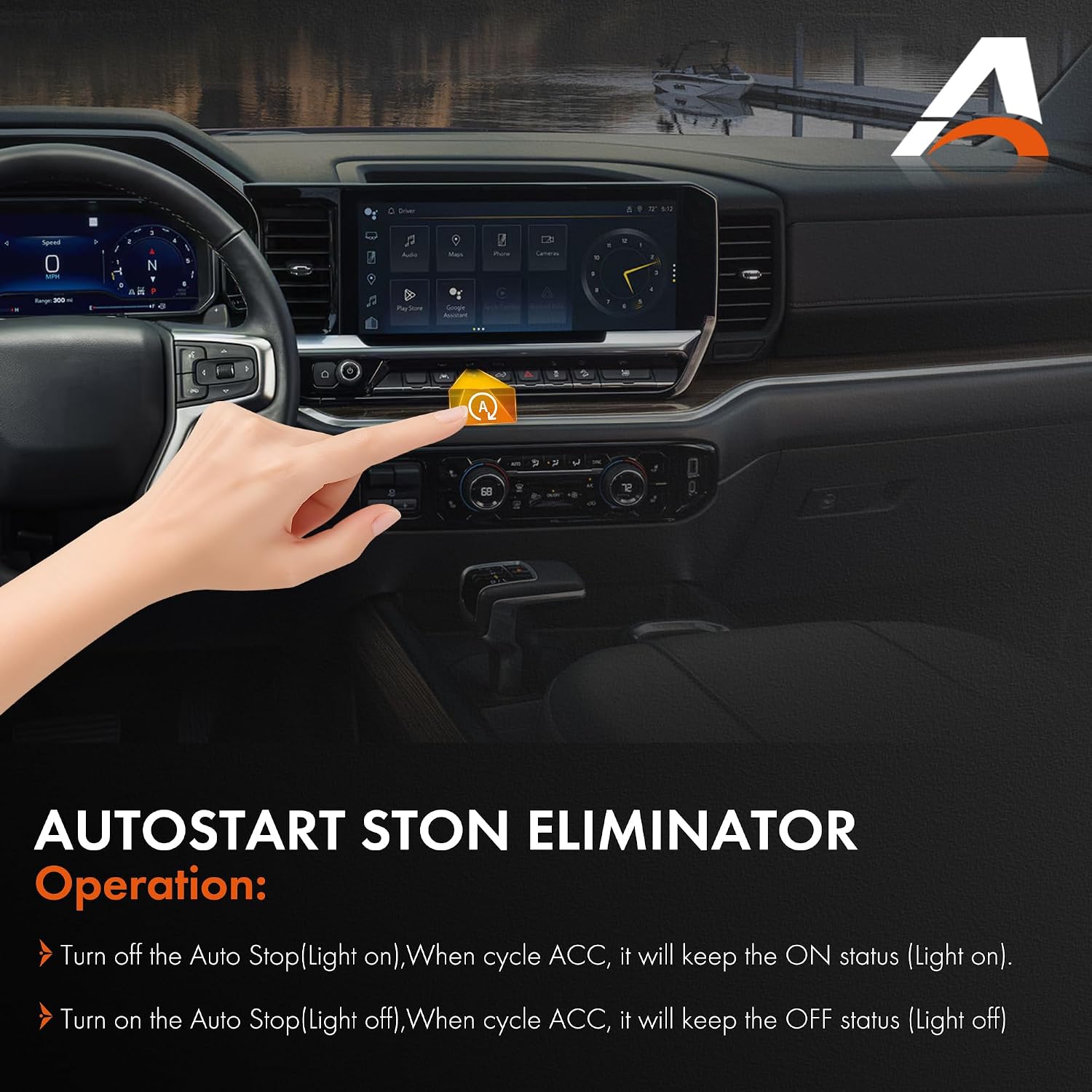 Auto Start Stop Eliminator Compatible with 2022 2023 2024 2025 2026 Chevy Silverado 1500 & GMC Sierra 1500 Accessories