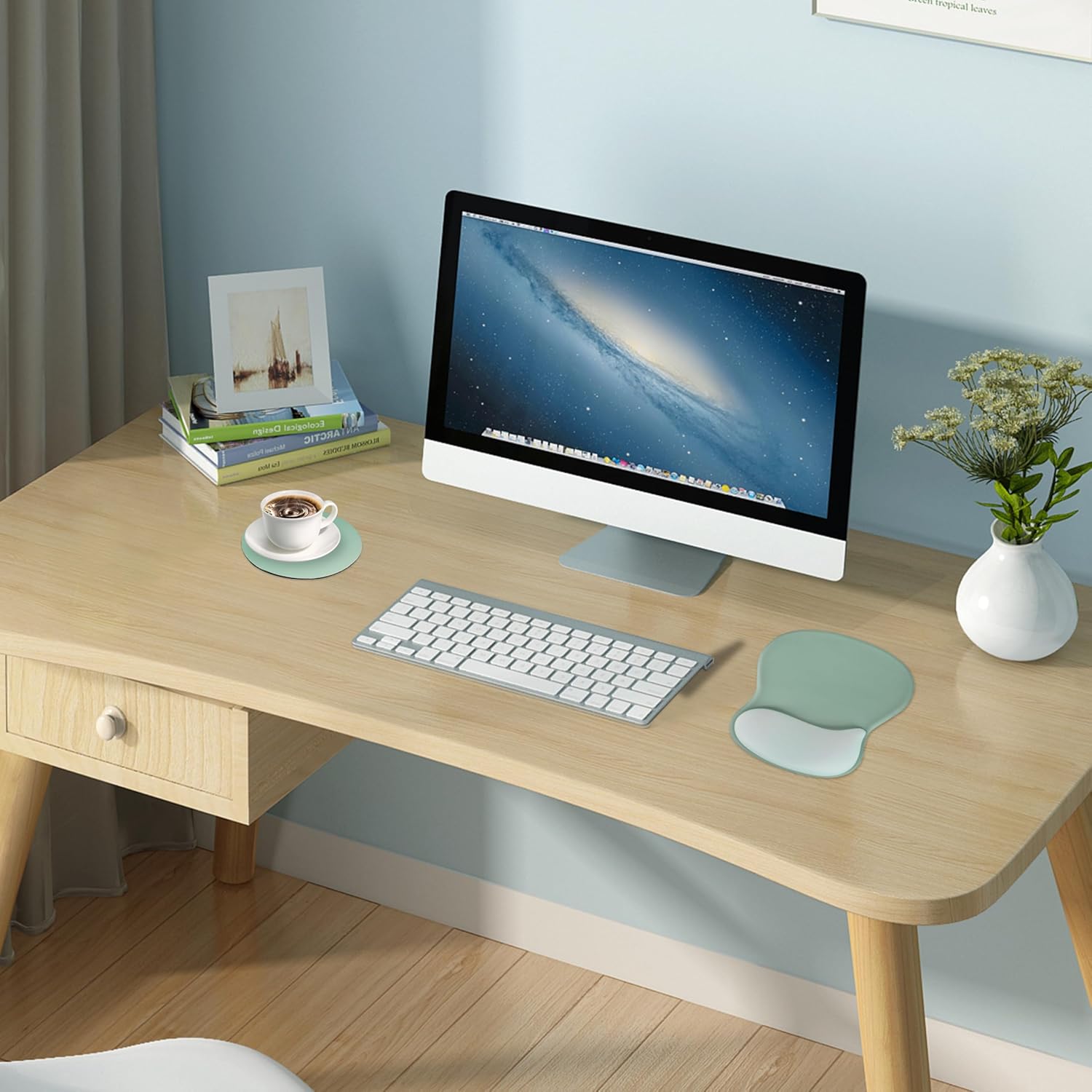 Ergonomic Mouse Pad with Gel Wrist Rest Support Comfortable Gaming Mouse Pad Pain Relief Mousepad with Non-Slip PU Base for Computer Laptop & Mac, Home,Office & Travel (JMP-034) 7 81CMv2oRGdL. AC SL1500