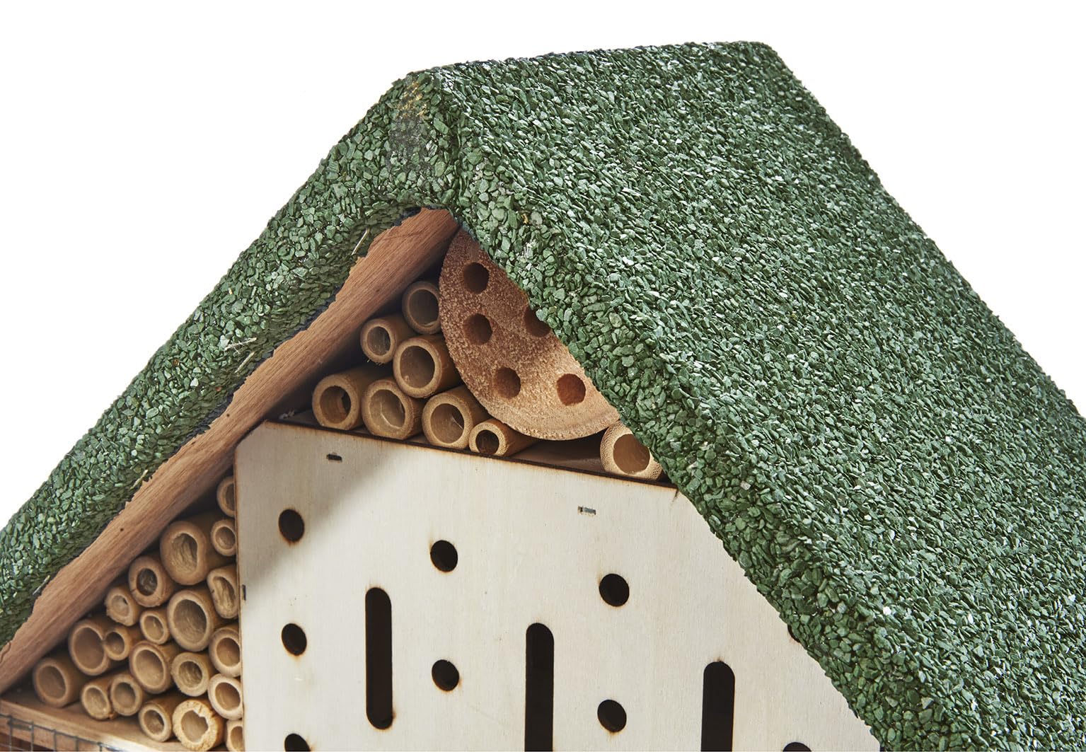 Kobolo Insektenhotel Insektenhaus Honey aus Tannenholz | 46x75x109 cm | Füllung aus verschiedenen Materialien