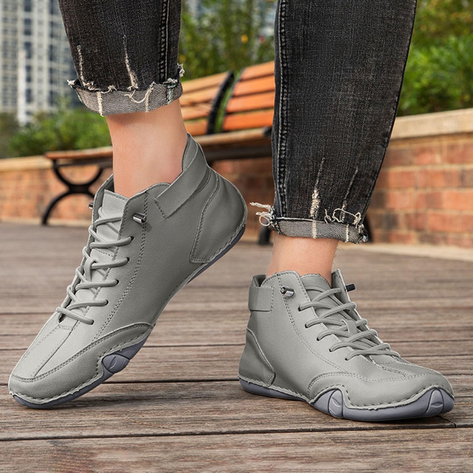 Zapatillas para Correr Hombre Caminar Bambas Gimnasio Zapatos Casuales con Plataforma Ligeros Transpirables Atlético Trabajo casa Zapatos para Caminar Malla Transpirables