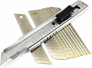 1set Leather Craft Heavy Duty Blade Replaceable Utility Safety Knife Cutter Carving Tool