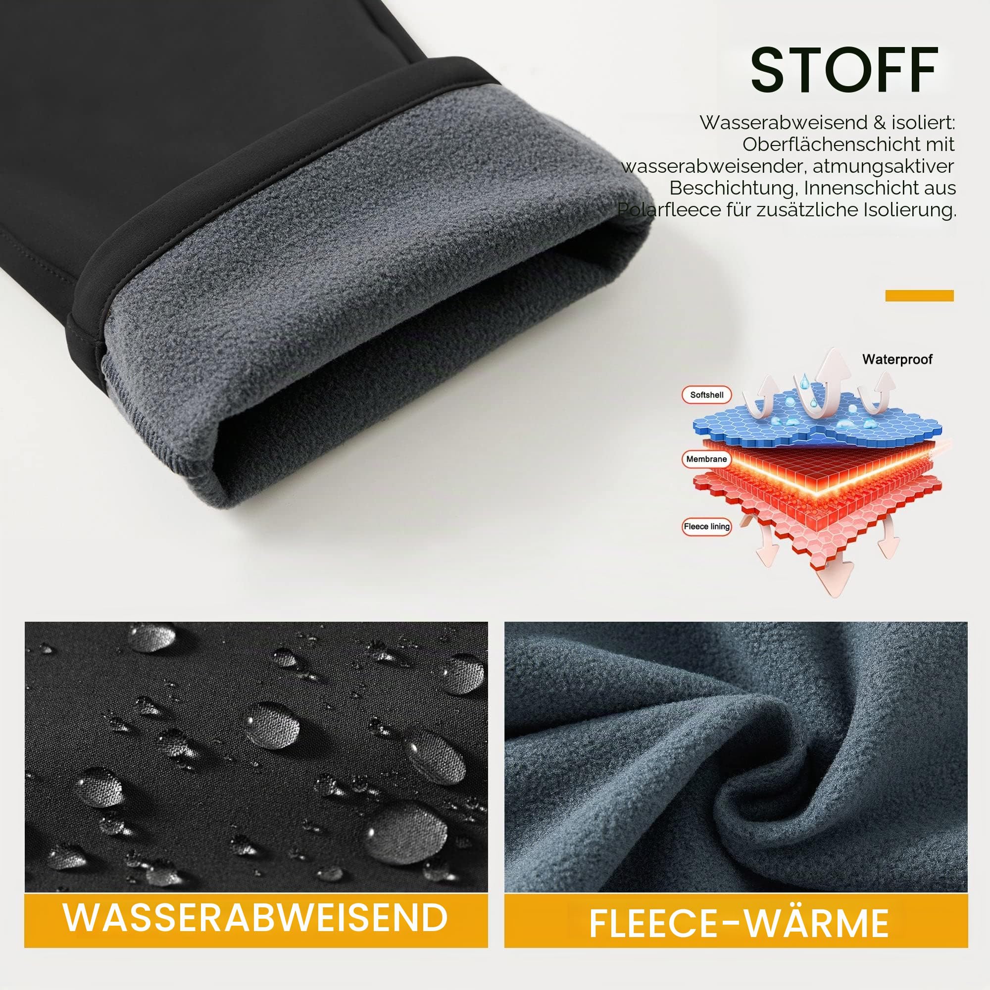 WILLIT Damen Schneehose Thermohose Gefüttert Wanderhose Fleece Wasserdicht Softshellhose Skihose Warm Trekkinghose Winter Outdoorthose Isoliert Kaltes Wetter