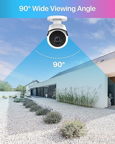 Miniatura 2 de ZOSI Cámara de seguridad CCTV CCTV de 2 MP 1080P HD-TVI con audio, micrófono integrado, IP66 resistente a la intemperie, visión nocturna, cámara de