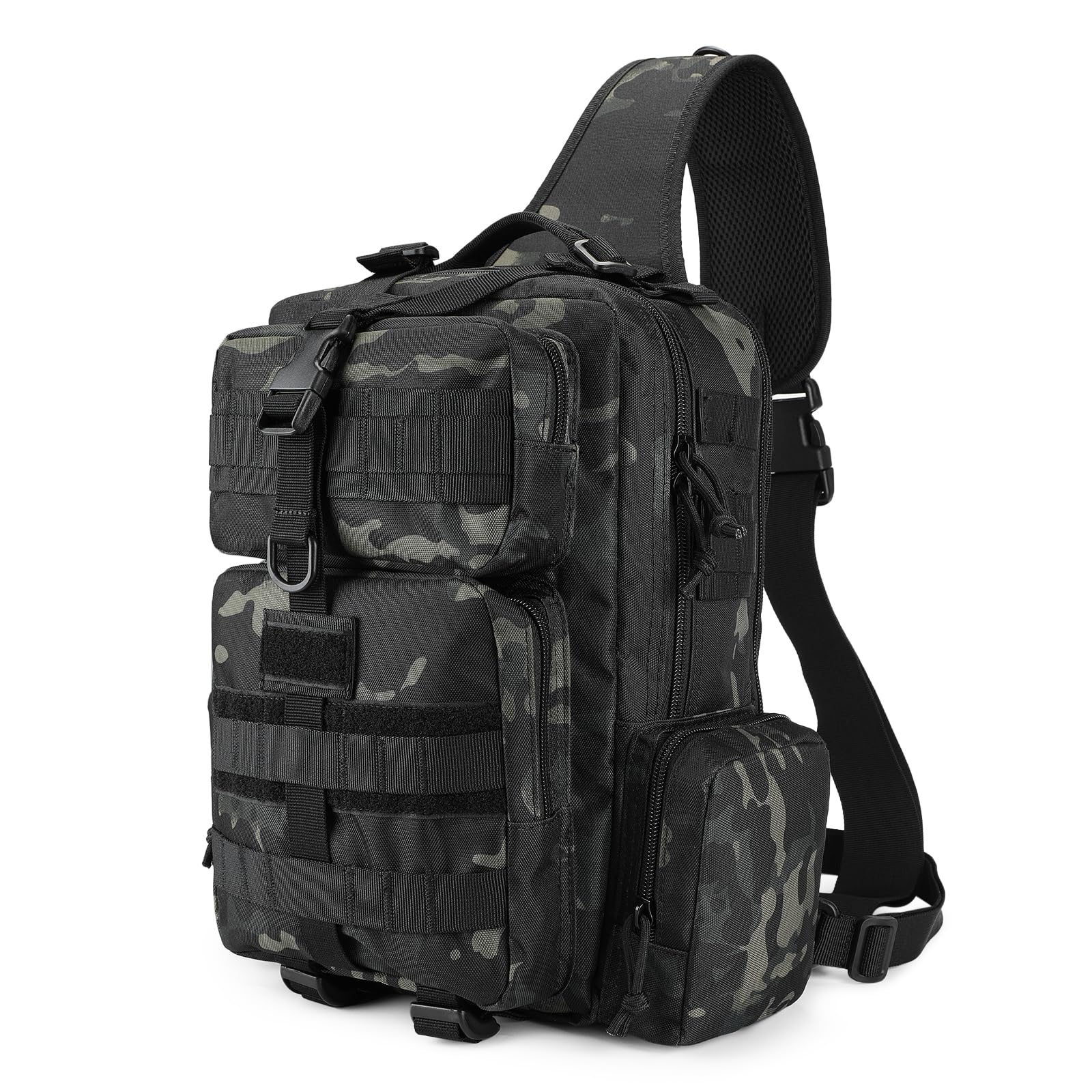 Mochila Cruzada Militar Grande ENJOHOS Bolsa Molle Hombro Sling Daypack para Ciclismo Senderismo