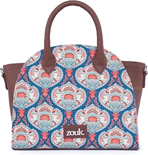 ZOUK Women's Konkona City Satchel Bag - | Jute | Vegan Leather Handcrafted With Detachable Sling Strap Price In India