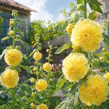 50-2000 Pcs/Pack Mixed Multiple Colors Hollyhock Sd. B,50 PCS