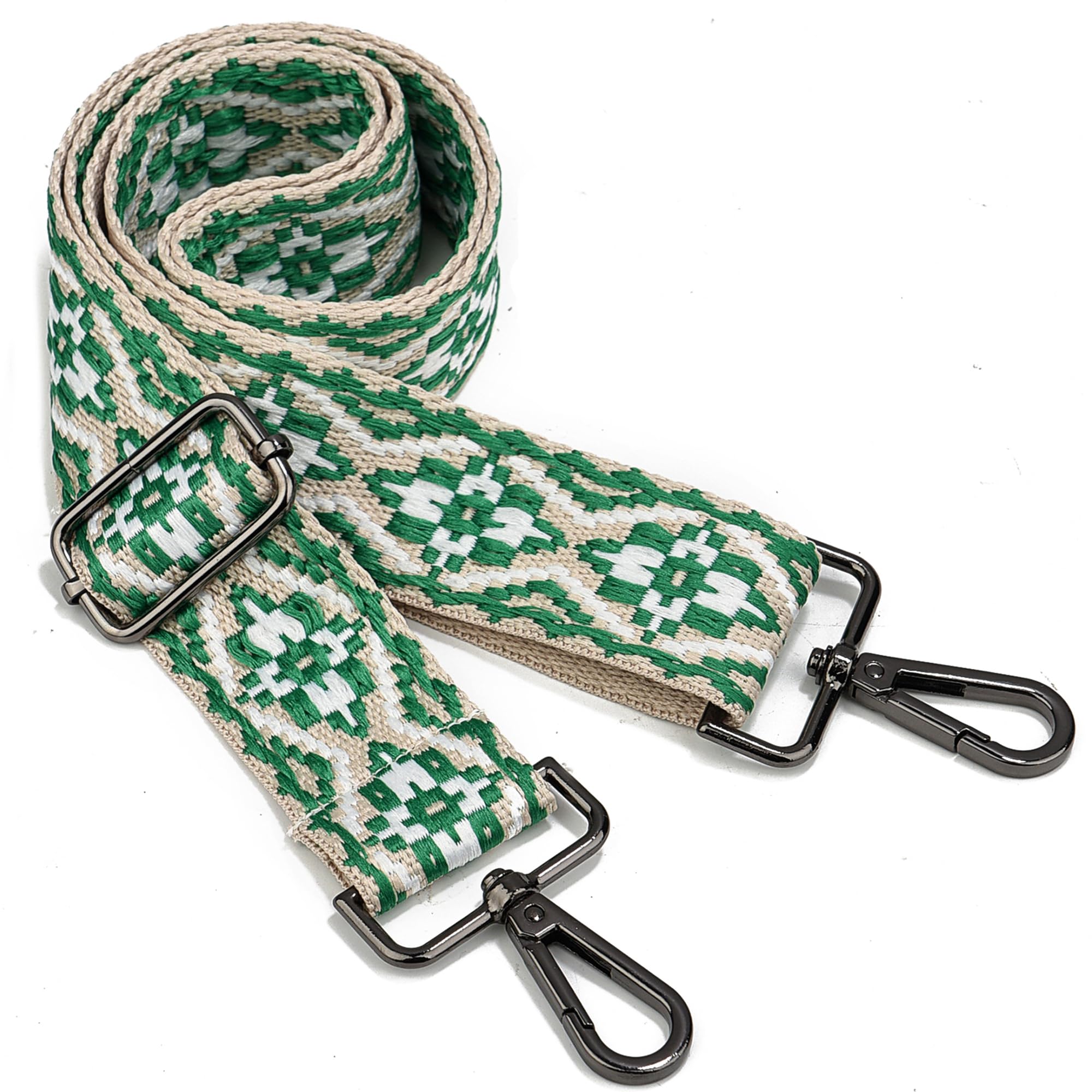 Purse Strap Gold Hardware Replacement Crossbody Bag Strap, Wide Adjustable Shoulder Strap