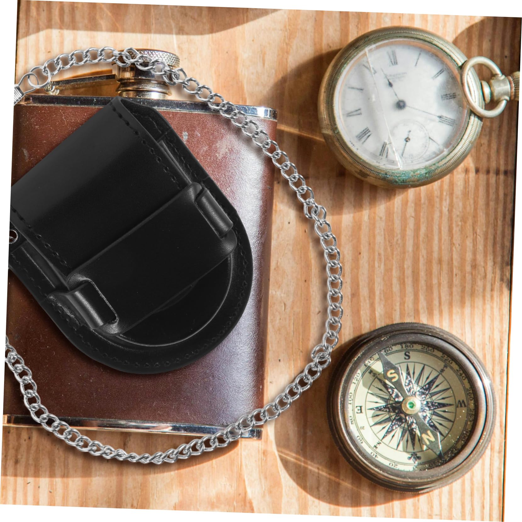 Amazon.co.jp: 懐中時計収納用レザーケース 腰時計ケース 時計ベルト