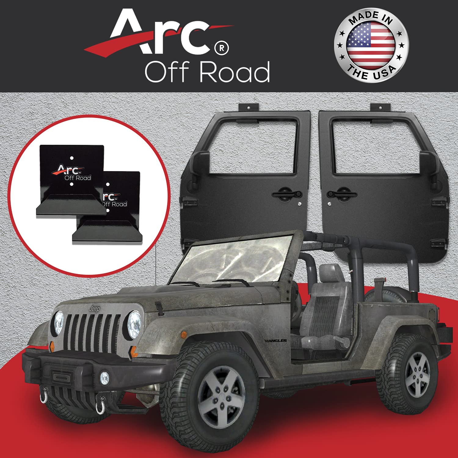 Buy The Original, Arc Off Road, Window Channel, Door Hanger Bracket, 2