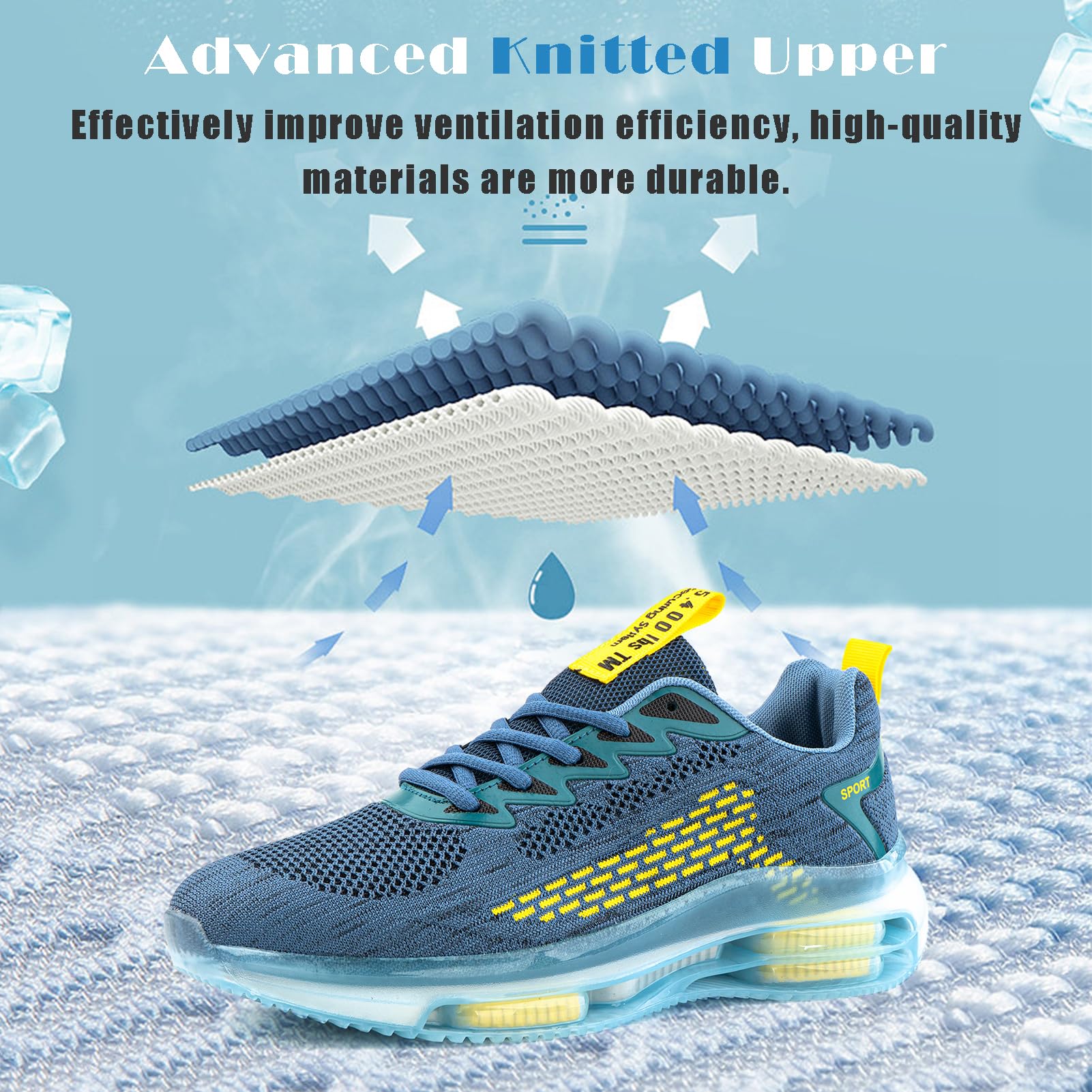 Hitmars Scarpe da Sportive con Cuscino d'Aria Gr.39-48