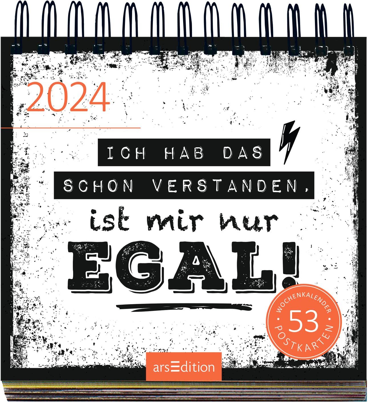 Display Postkartenkalender 2024: Mit 20 x 3 Ex. | Wochenkalender 2024, 53 Postkarten zum Abtrennen und Verschicken